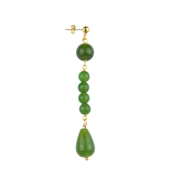 green-olive-mono-earring