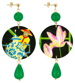 oriental-monkey-and-flower-green-stone
