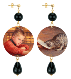 little-girl-with-cat-e-longoni-black-stone
