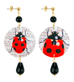 ladybug-black-stones