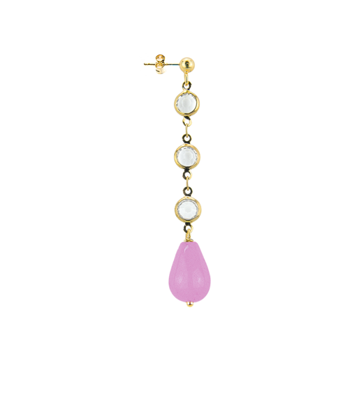 transparent-light-purple-mono-earring